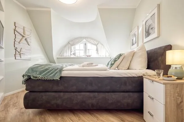 Bett  Ferienhaus Haubenlerche 27