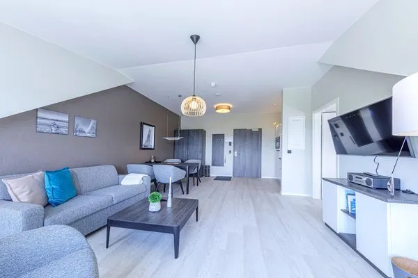 Ferienwohnung Seebadperle Ostseebad Wustrow ZweiWasser Alte Seefahrtschule Großer Wohnbereich  Seebadperle