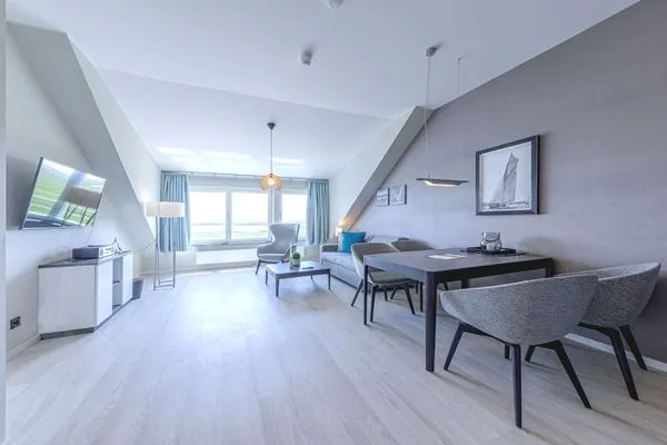 Ferienwohnung Seebadperle Ostseebad Wustrow ZweiWasser Alte Seefahrtschule Essbereich  Seebadperle