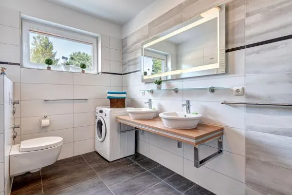 Badezimmer  Ferienwohnung Blei