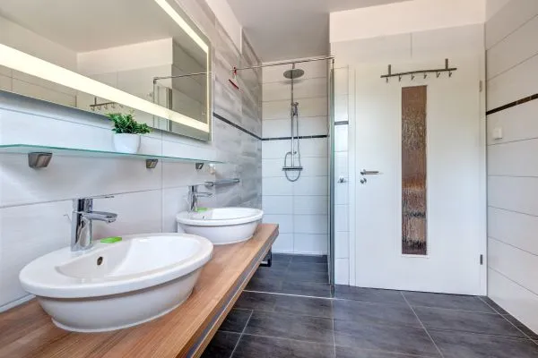 Badezimmer  Ferienwohnung Blei