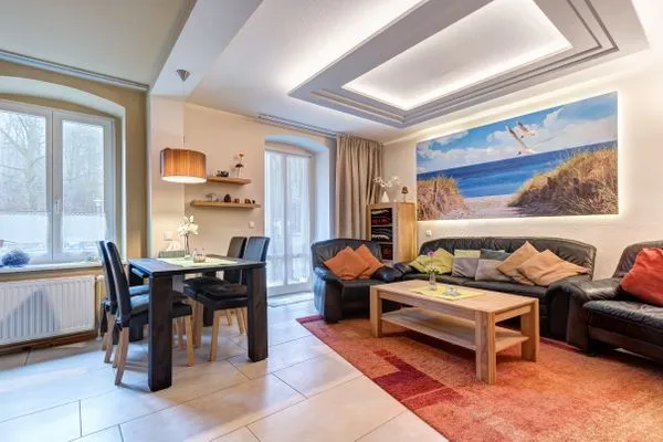 Wohnzimmer  Düne 25, Whg. 1