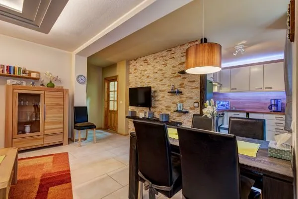 Wohnzimmer  Düne 25, Whg. 1