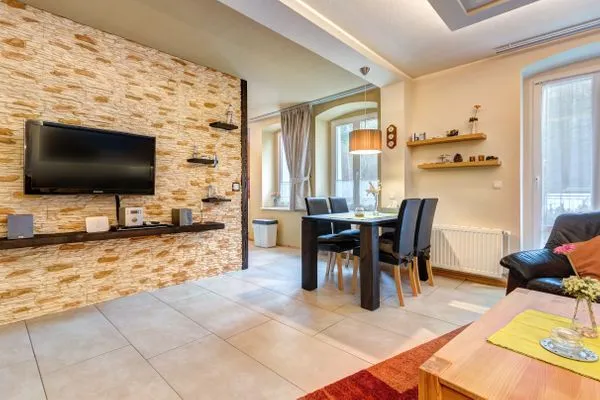 Wohnzimmer  Düne 25, Whg. 1