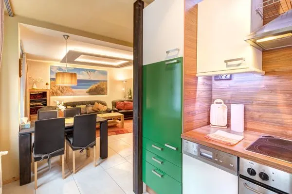 Wohnzimmer  Düne 25, Whg. 1