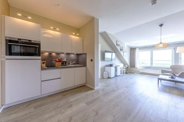 Ferienwohnung Seebadquartier Ostseebad Wustrow moderne Küchenzeile  Seebadquartier