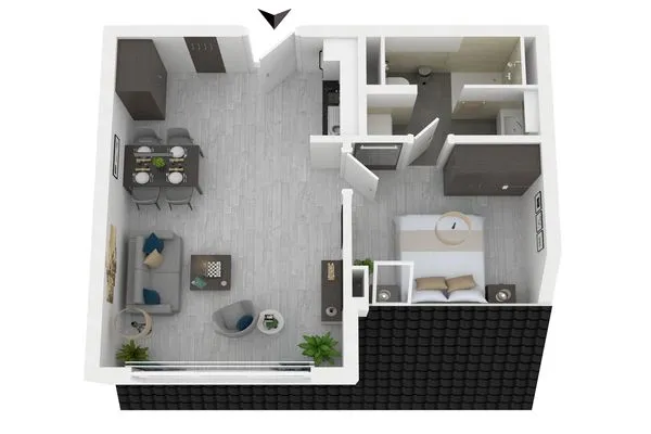 Ferienwohnung Seebadbrise Ostseebad Wustrow ZweiWasser Alte Seefahrtschule Grundriss  Seebadbrise