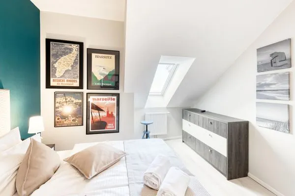 Ferienwohnung Seebadbrise Ostseebad Wustrow ZweiWasser Alte Seefahrtschule Schlafzimmer  Seebadbrise