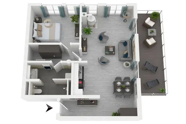 Ferienwohnung Rundblick Ostseebad Wustrow ZweiWasser Alte Seefahrtschule Grundriss  Rundblick