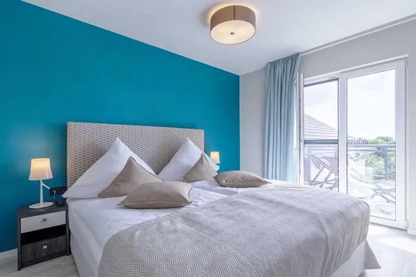 Ferienwohnung Sommerbrise Ostseebad Wustrow ZweiWasser Alte Seefahrtschule Schlafzimmer  Sommerbrise