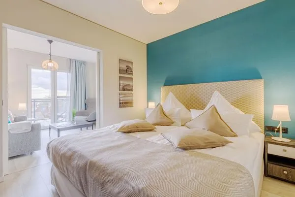 Ferienwohnung Sommerperle Ostseebad Wustrow ZweiWasser Alte Seefahrtschule Schlafzimmer  Sommerperle