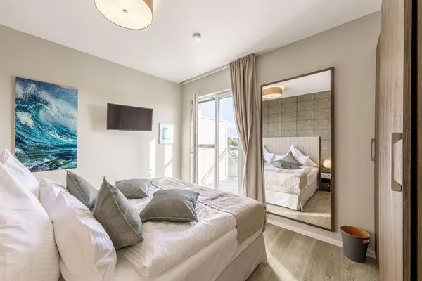 Ferienwohnung Sommerperle Ostseebad Wustrow ZweiWasser Alte Seefahrtschule Schlafzimmer  Sommertraum