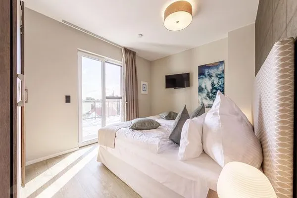 Ferienwohnung Sommerperle Ostseebad Wustrow ZweiWasser Alte Seefahrtschule Schlafzimmer  Sommertraum