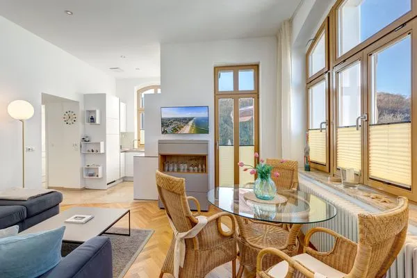 Wohnzimmer  Villa Tusculum, Whg. Possin