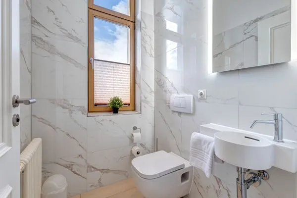 Badezimmer  Villa Tusculum, Whg. Possin