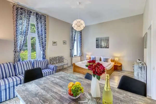 Wohnzimmer  Zinnowitzer Hof, Whg. Küstenwald