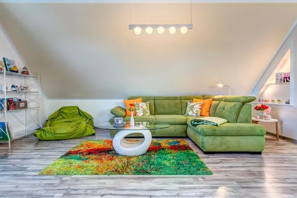 Wohnzimmer  Haus zum Achterwasser, Whg. 2