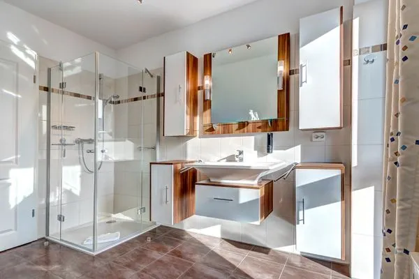 Badezimmer  Haus zum Achterwasser, Whg. 2