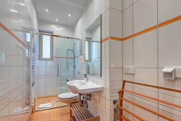 Badezimmer  Ferienwohnung Hering