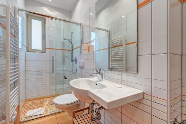 Badezimmer  Ferienwohnung Hering