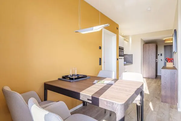 Ferienwohnung Sommerblume Ostseebad Wustrow ZweiWasser Alte Seefahrtschule Essbereich  Sommerblume