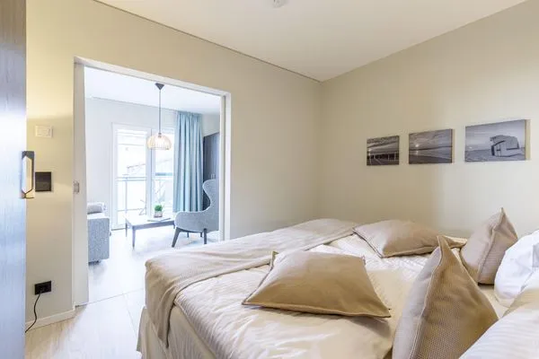 Ferienwohnung Sommerglück Ostseebad Wustrow ZweiWasser Alte Seefahrtschule Schlafzimmer  Sommerglück