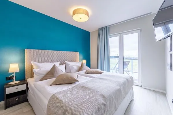 Ferienwohnung Sommerglück Ostseebad Wustrow ZweiWasser Alte Seefahrtschule Schlafzimmer  Sommerglück