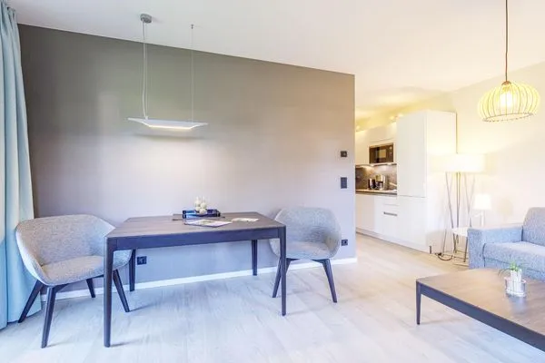 Ferienwohnung Große Strandburg Ostseebad Wustrow ZweiWasser Alte Seefahrtschule Essbereich  Große Strandburg