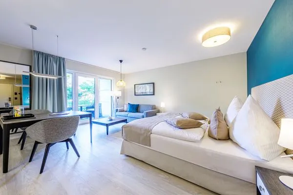 Ferienwohnung Kleine Strandburg Ostseebad Wustrow ZweiWasser Alte Seefahrtschule Schlafbereich  Kleine Strandburg