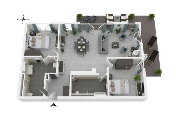 Ferienwohnung Strandflair Ostseebad Wustrow ZweiWasser Alte Seefahrtschule Grundriss  Strandflair