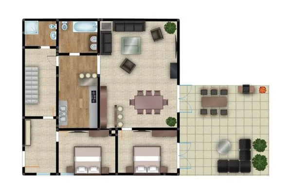 Grundriss  Residenz Bellevue, Whg. 07