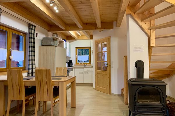 Feriendorf Via Claudia Ferienhaus Martin Ferienwohnungen in Lechbruck - Kamin-/Ofen