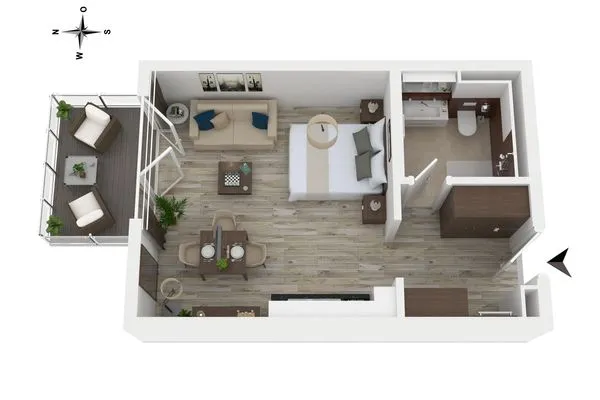 Grundriss  Kleine Stranddüne