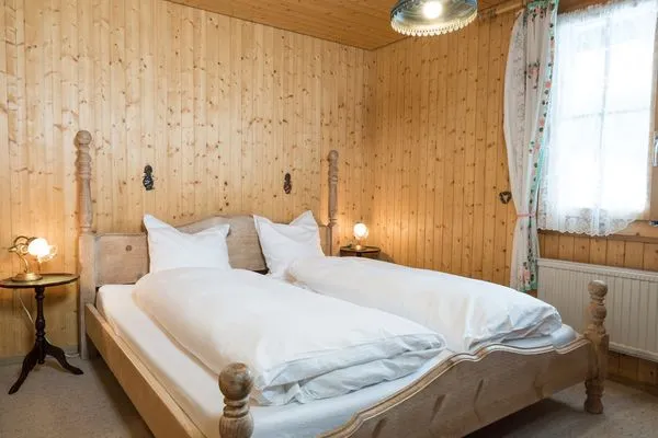 Another bedroom with a double bed  Chalet Theresia