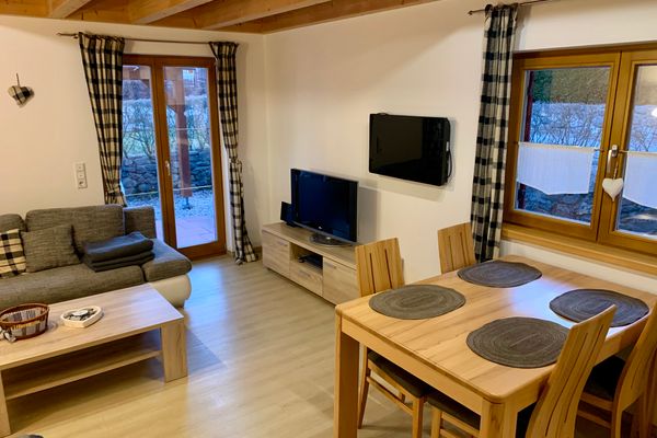 Feriendorf Via Claudia Ferienhaus Martin Ferienwohnungen in Lechbruck - Wohnzimmer