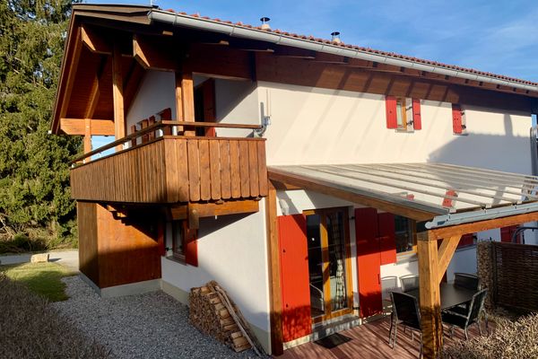 Feriendorf Via Claudia Ferienhaus Martin Ferienwohnungen in Lechbruck - Terrasse