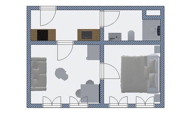 Bismarck 1884 B12 Norderney-Stadt - Grundriss