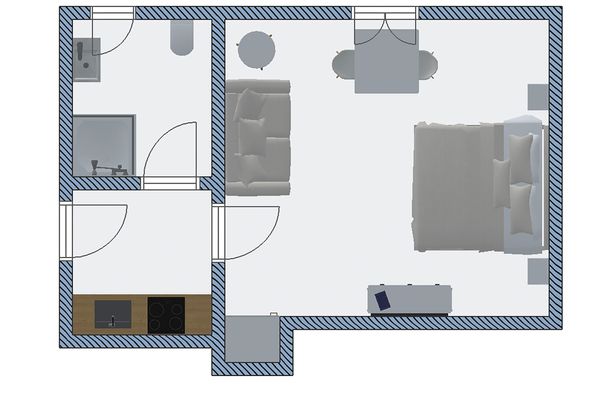 Bismarck 1884 B13 Norderney-Stadt - Grundriss