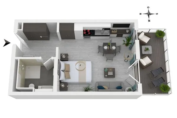 Ferienwohnung Kleine Strandmuschel Ostseebad Wustrow ZweiWasser Alte Seefahrtschule Grundriss  Kleine Strandmuschel