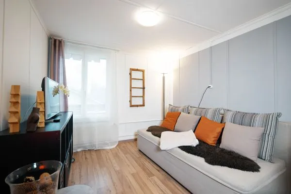Das Wohnzimmer lädt zum verweilen ein  Apartment Heimathus