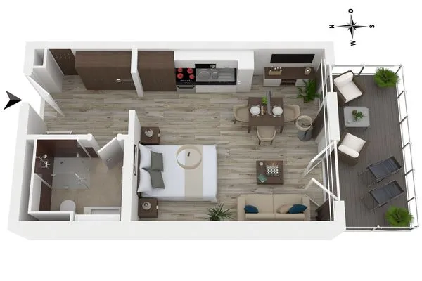 Ferienwohnung Kleine Strandoase Ostseebad Wustrow ZweiWasser Alte Seefahrtschule Grundriss  Kleine Strandoase