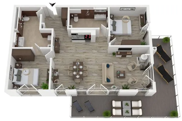 Ferienwohnung Strandleben Ostseebad Wustrow ZweiWasser Alte Seefahrtschule Grundriss  Strandleben