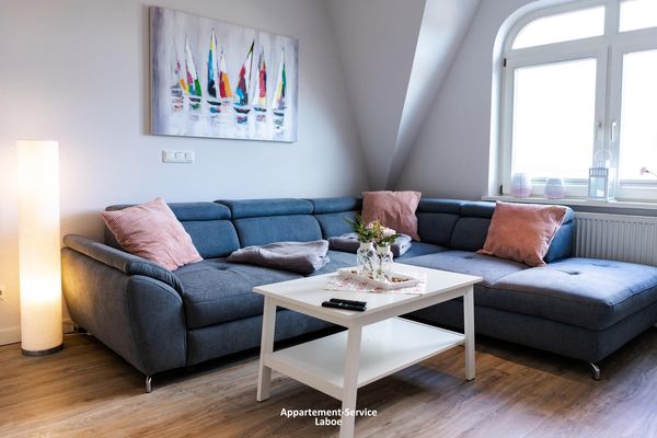  FeWo Cornils Laboe - Wohnzimmer