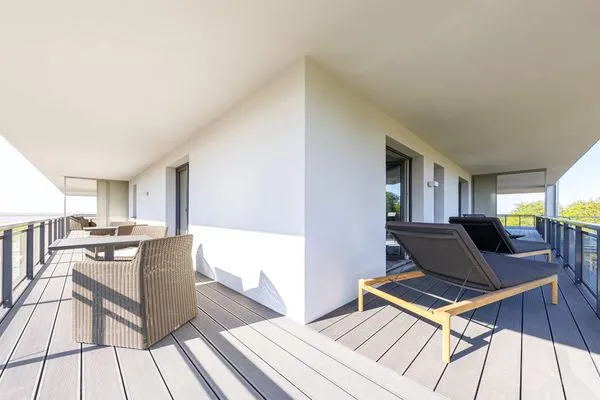 Ferienwohnung Strandluft Ostseebad Wustrow ZweiWasser Alte Seefahrtschule Sonnen Balkon  Strandluft