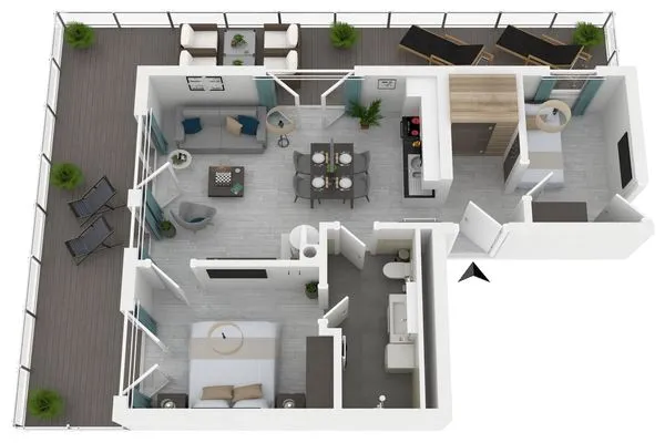 Ferienwohnung Strandluft Ostseebad Wustrow ZweiWasser Alte Seefahrtschule Grundriss  Strandluft