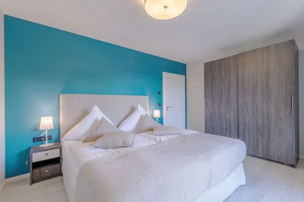 Ferienwohnung Strandblick Ostseebad Wustrow ZweiWasser Alte Seefahrtschule Schlafzimmer  Strandblick