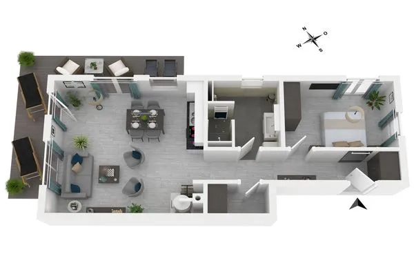 Ferienwohnung Meerduft Ostseebad Wustrow ZweiWasser Alte Seefahrtschule Grundriss  Meerduft