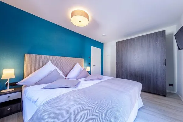 Ferienwohnung Meersinn Ostseebad Wustrow ZweiWasser Alte Seefahrtschule Schlafzimmer  Meersinn