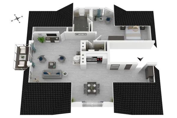 Ferienwohnung Meerblick Ostseebad Wustrow ZweiWasser Alte Seefahrtschule Grundriss  Meerblick