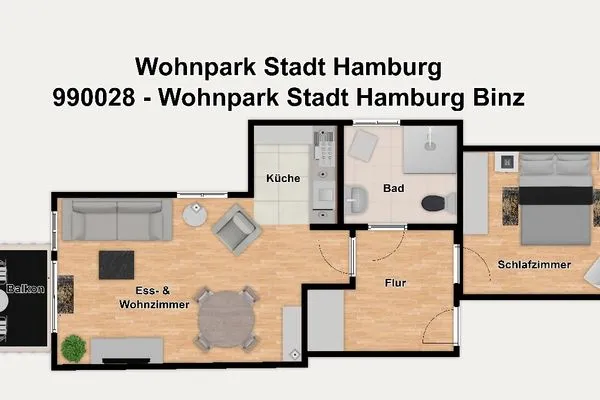 Grundriss Wohnpark Stadt Hamburg Ferienwohnung 28